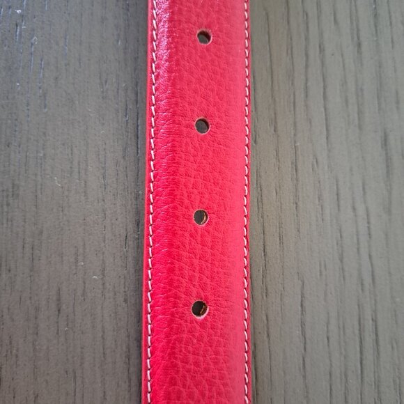 Brand New Banana Republic Attractive Red Leather Belt Made in Italy Size 34 main image 5